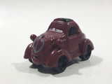 Disney Pixar Maroon Dark Red Brown Miniature PVC Hard Rubber Toy Car Vehicle