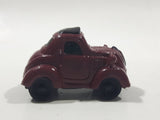 Disney Pixar Maroon Dark Red Brown Miniature PVC Hard Rubber Toy Car Vehicle