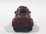 Disney Pixar Maroon Dark Red Brown Miniature PVC Hard Rubber Toy Car Vehicle