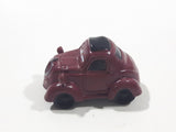 Disney Pixar Maroon Dark Red Brown Miniature PVC Hard Rubber Toy Car Vehicle