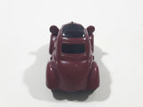 Disney Pixar Maroon Dark Red Brown Miniature PVC Hard Rubber Toy Car Vehicle