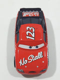 Disney Pixar Cars No Stall #123 Red and Black Die Cast Toy Car Vehicle