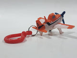 Disney Pixar Planes Propeller Dusty Glider Airplane Orange and White Plastic Toy Aircraft Vehicle Clip On