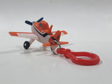 Disney Pixar Planes Propeller Dusty Glider Airplane Orange and White Plastic Toy Aircraft Vehicle Clip On