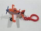 Disney Pixar Planes Propeller Dusty Glider Airplane Orange and White Plastic Toy Aircraft Vehicle Clip On