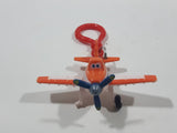 Disney Pixar Planes Propeller Dusty Glider Airplane Orange and White Plastic Toy Aircraft Vehicle Clip On
