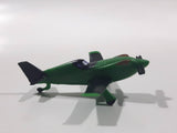 Disney Pixar Planes Ripslinger Propeller Airplane Green and Black PVC Hard Rubber Toy Aircraft Vehicle