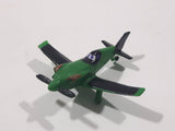 Disney Pixar Planes Ripslinger Propeller Airplane Green and Black PVC Hard Rubber Toy Aircraft Vehicle