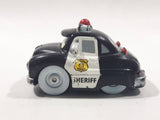 Disney Pixar Cars '49 Merc Police Sheriff Cop Car Black and White Plastic Toy Car Vehicle