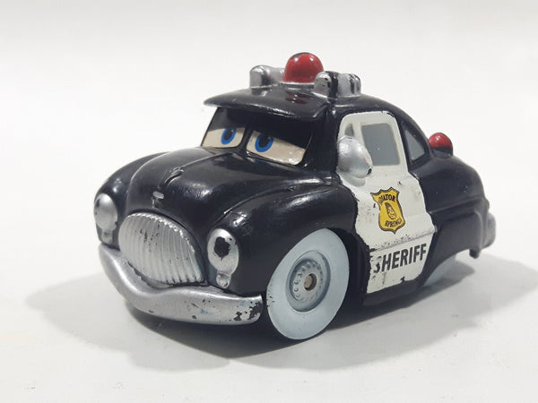 Disney Pixar Cars '49 Merc Police Sheriff Cop Car Black and White Plastic Toy Car Vehicle