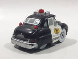 Disney Pixar Cars '49 Merc Police Sheriff Cop Car Black and White Plastic Toy Car Vehicle