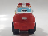 2008 Hasbro Tonka Lil Chuck & Friends Fire Truck Red and White Plastic Toy Car Vehicle