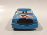 Disney Pixar Cars Dinoco #86 Blue Die Cast Toy Car Vehicle Missing a Wheel