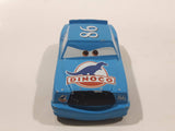Disney Pixar Cars Dinoco #86 Blue Die Cast Toy Car Vehicle Missing a Wheel