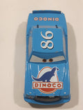 Disney Pixar Cars Dinoco #86 Blue Die Cast Toy Car Vehicle Missing a Wheel