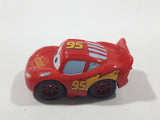 Disney Pixar Cars Lightning McQueen #95 Red Plastic Die Cast Toy Car Vehicle