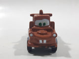 Disney Pixar Cars Tow Mater Brown Tow Truck Mini PVC Hard Rubber Toy Car Vehicle