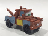 Disney Pixar Cars Tow Mater Brown Tow Truck Mini PVC Hard Rubber Toy Car Vehicle