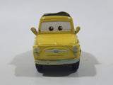 Disney Pixar Cars Yellow PVC Hard Rubber Toy Car Vehicle