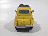 Disney Pixar Cars Yellow PVC Hard Rubber Toy Car Vehicle