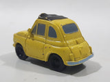 Disney Pixar Cars Yellow PVC Hard Rubber Toy Car Vehicle