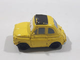 Disney Pixar Cars Yellow PVC Hard Rubber Toy Car Vehicle