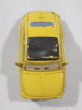 Disney Pixar Cars Yellow PVC Hard Rubber Toy Car Vehicle
