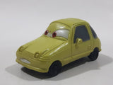 Disney Pixar Cars Acer Lime Yellow Plastic Die Cast Toy Car Vehicle