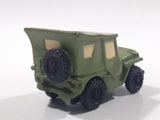 Disney Pixar Jeep Army Green PVC Hard Rubber Die Cast Toy Car Vehicle