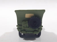 Disney Pixar Jeep Army Green PVC Hard Rubber Die Cast Toy Car Vehicle