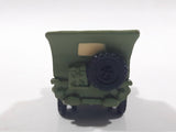 Disney Pixar Jeep Army Green PVC Hard Rubber Die Cast Toy Car Vehicle