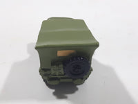 Disney Pixar Jeep Army Green PVC Hard Rubber Die Cast Toy Car Vehicle