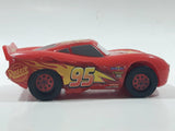 DecoPac Disney Pixar Cars #95 Lightning McQueen Red Plastic Die Cast Toy Car Vehicle