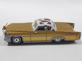 Disney Pixar Cars Cadillac Coupe de Ville Gold with Brown and White Cow Print Roof Die Cast Toy Car Vehicle