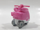 2016 Alpha Audley Miniature Helicopter with Eyes Pink and White Die Cast Toy Car Vehicle