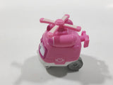 2016 Alpha Audley Miniature Helicopter with Eyes Pink and White Die Cast Toy Car Vehicle