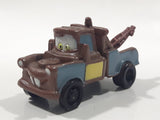 Disney Pixar Cars Tow Mater Brown Tow Truck Mini PVC Hard Rubber Toy Car Vehicle