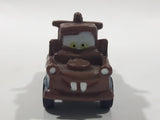 Disney Pixar Cars Tow Mater Brown Tow Truck Mini PVC Hard Rubber Toy Car Vehicle