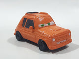 Disney Pixar Cars Orange Hatchback Mini PVC Hard Rubber Toy Car Vehicle