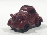 Disney Pixar Maroon Dark Red Brown Miniature PVC Hard Rubber Toy Car Vehicle