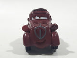 Disney Pixar Maroon Dark Red Brown Miniature PVC Hard Rubber Toy Car Vehicle