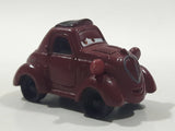 Disney Pixar Maroon Dark Red Brown Miniature PVC Hard Rubber Toy Car Vehicle