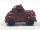 Disney Pixar Maroon Dark Red Brown Miniature PVC Hard Rubber Toy Car Vehicle