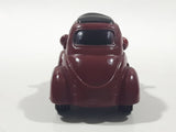 Disney Pixar Maroon Dark Red Brown Miniature PVC Hard Rubber Toy Car Vehicle