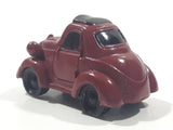Disney Pixar Maroon Dark Red Brown Miniature PVC Hard Rubber Toy Car Vehicle