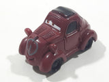 Disney Pixar Maroon Dark Red Brown Miniature PVC Hard Rubber Toy Car Vehicle