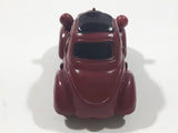Disney Pixar Maroon Dark Red Brown Miniature PVC Hard Rubber Toy Car Vehicle