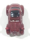 Disney Pixar Maroon Dark Red Brown Miniature PVC Hard Rubber Toy Car Vehicle