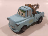 Disney Pixar Cars Tow Mater Light Blue Die Cast Toy Car Vehicle - No Hook - Broken Cable