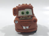 Disney Pixar Cars Tow Mater Deputy Police Cop Tow Truck Brown Plastic Die Cast Toy Car Vehicle - Broken Mirrors